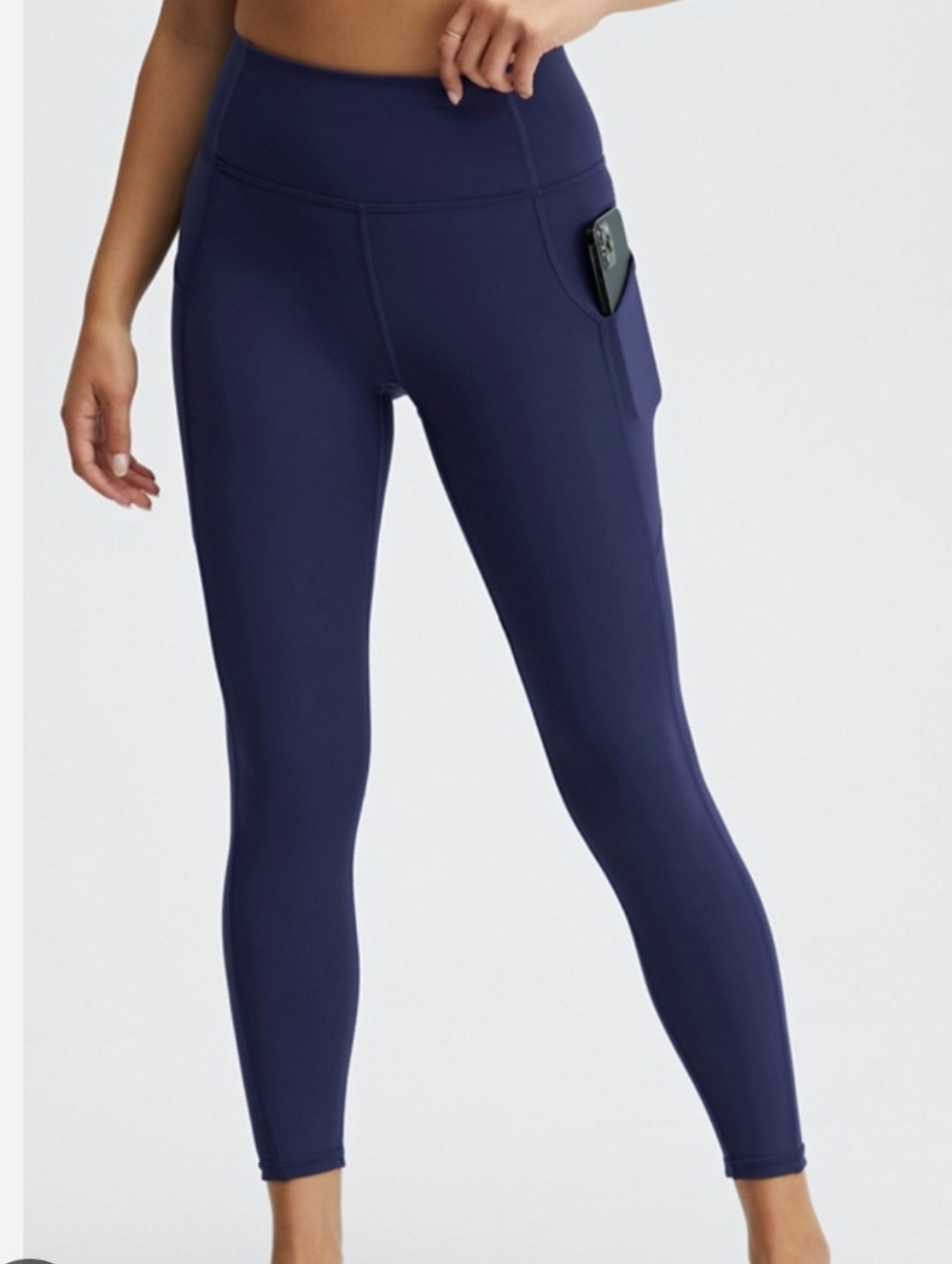 Fabletics PureLuxe Navy High Waist 7/8 Leggings - Picture 4 of 8